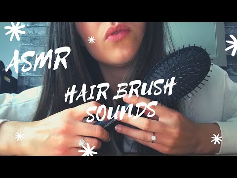 ASMR HAIR BRUSH SOUNDS (No talking)