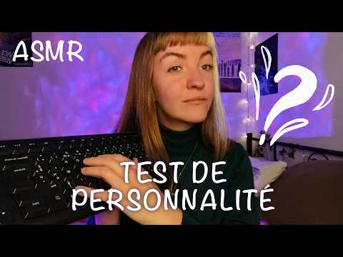 ASMR | TEST DE PERSONNALITÉ 🧠 (clavier, chuchotements...)