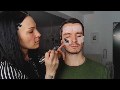 ASMR Facial Hair Removal & Grooming