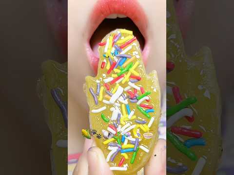 Asmr Eating Kohakuto Emoji Food 🌽🎀🍃 #meoasmr #mukbang #satisfying #asmrsounds #emojichallenge