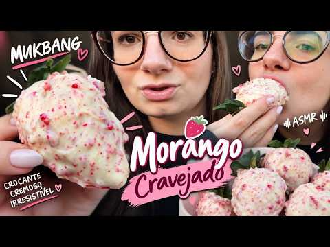 MUKBANG MORANGO CRAVEJADO #asmr