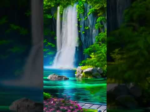 Relaxing Waterfall Sounds #shorts