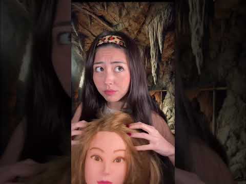 Cave woman gives you scalp massage #asmr #scalpmassage