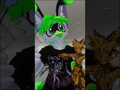 24k gold Renou #goldlabubu #labubu #gold  #furry #vrchat #brainrot #meme #renou  #vr #skit #finger