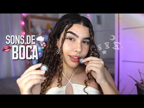 ASMR: SONS DE BOCA de ORELHA A ORELHA (com sons de chuva) 👄🌧️