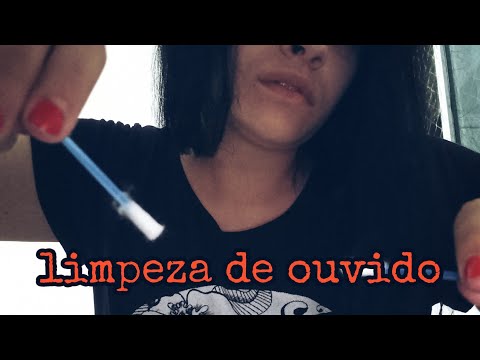 asmr: roleplay limpando seu ouvido ‐ cotonete no microfone