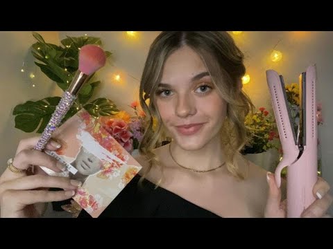 ASMR Kind Popular Girl Gives You A 1h Prom Makeover ♡ (makeup, hair, nails)