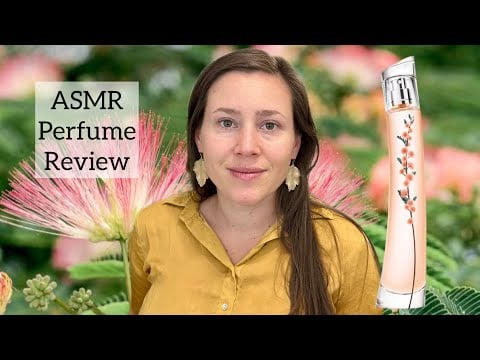 ASMR Perfume Review - Kenzo Flower Ikebana Mimosa - Glass Tapping & Whispering
