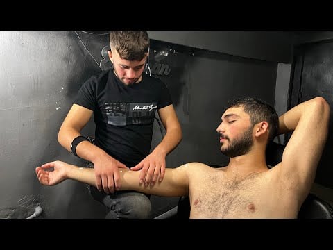 A PERFECT ASMR massage and body massage, skin care, head massage from a Turkish barber Emircan ASMR