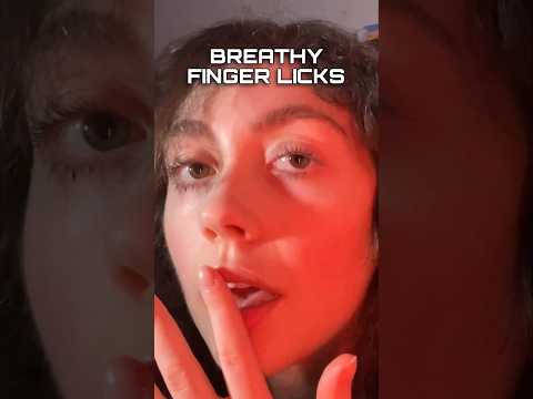ASMR BREATHY FINGER LICKS #asmr #shorts #asmrshorts