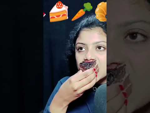 ASMR Chocolate Pastry Eating 😋 #asmrshraboni #asmr #shorts