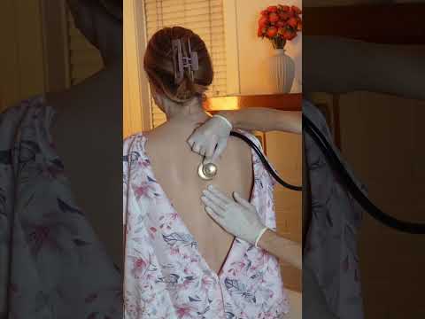 Asmr back exam #asmr #asmrsounds #asmrvideo #relaxing #relax #satisfying #satisfyingvideo #tingles