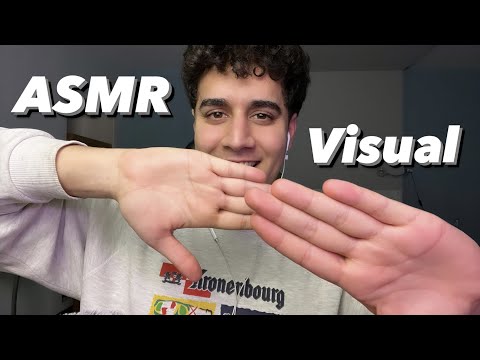 ASMR visual de manos lento || mouth sounds