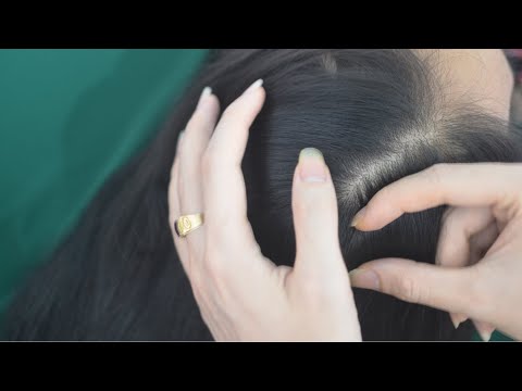 ASMR Hair Sounds With Hair Parting, Head Scratching Massage, Therapy For Relaxation
