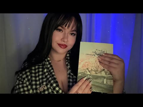 ASMR 📖 Book gripping, Tapping, Upclose clicky whispering
