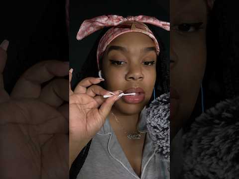 lipgloss in your eyes 😳 #shortscreator #asmr #shorts #asmrsounds #lipgloss #tingles #sleep #relax