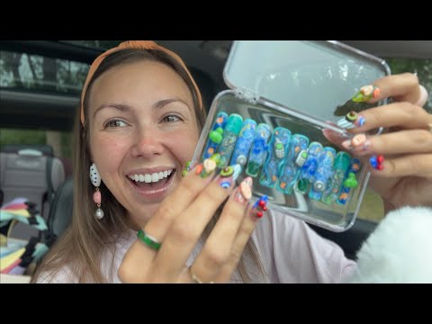 asmr/ magical PRESS ON NAILS + VINTAGE TOYS haul 💅🏼🧸✨
