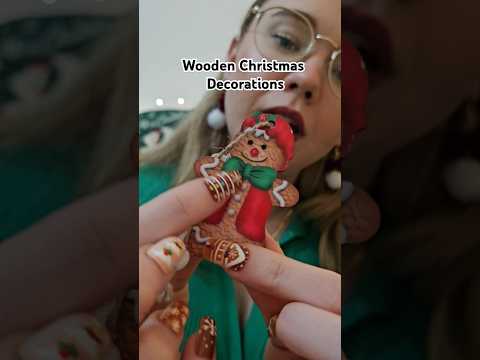 Wooden Christmas Decoration Tapping #asmr