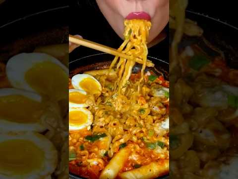 SPICY CARBO NOODLES #asmr #food #korean