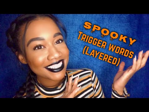 [ASMR] Fast & Aggressive Trigger Words(Halloween Edition)(Layered words)