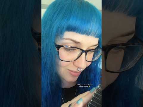 ASMR obsessed friend brushes your hair😇full on ✅⏰ #asmr #shorts