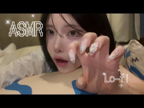 【ASMR】雑なネイルタッピングで可愛すぎるネイル自慢💅lo-fi