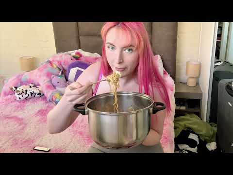 ✨ 🤰 Stomach Growling ASMR | Digestion Noises | First Meal of the Day Ramen Noodles🤰 ✨