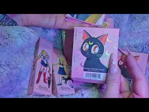 ASMR Sailor Moon Makeup Colourpop Show and Tell ♡