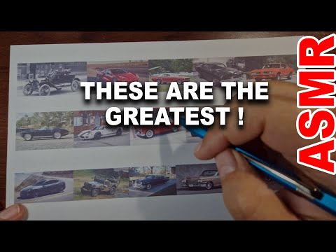 ASMR: The Greatest American Cars Ever Made ! | ASMR whsipering + writing
