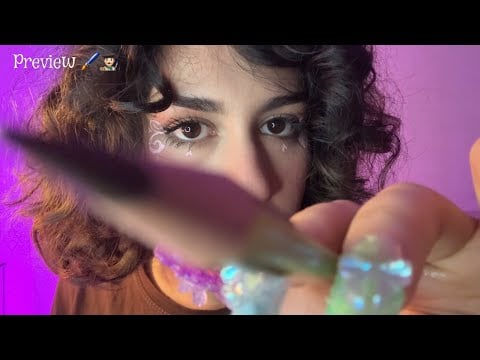 ASMR Your BFF is Tracing Your Face with a PEN!!! ( LAYERED SOUNDS for sleep 😴)