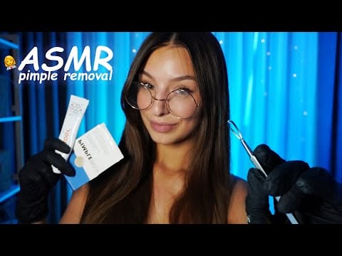 Popping Your Pimples✨ | ASMR Acne Facial Treatment❤️ (Roleplay)