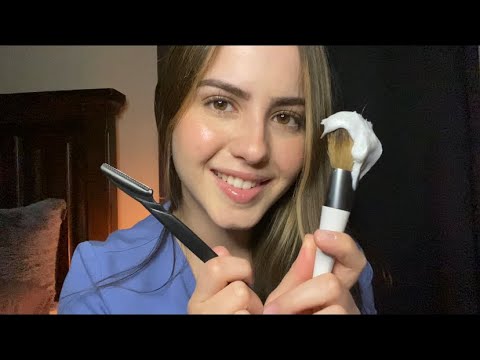 ASMR en Español - Barbería y Spa Roleplay (Corte + Masaje Facial)