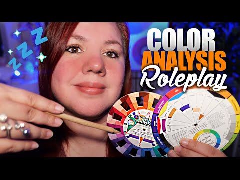 ASMR Color ANALYSIS for Summer Hair & Makeup Roleplay