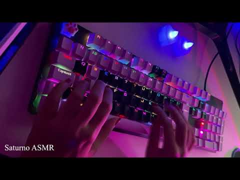 ASMR | Lavando teclado mecânico com sons relaxantes