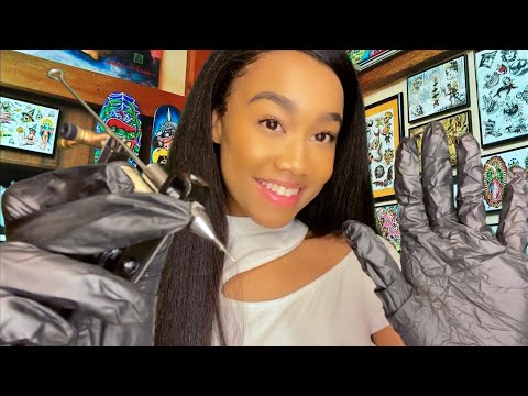 ASMR Tattoo Shop Role-play P2 💉🩸 ASMR Giving You A Tattoo