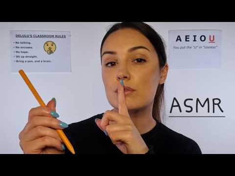 Detention with a Strict Teacher (shushing, duct tape, insults) | ASMR