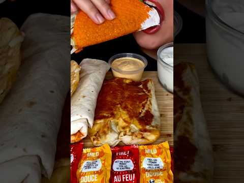 TACO BELL BURRITOS AND TACOS #asmr #food #shorts