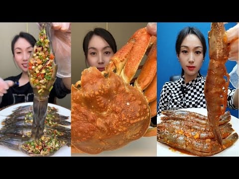 Delicious Seafood Mukbang ASMR 🦀 | 맛있는 해산물 먹방 ASMR 🦞 | 美味しいシーフード大食い ASMR 🍤 | 超美味海鲜吃播 ASMR 🦑