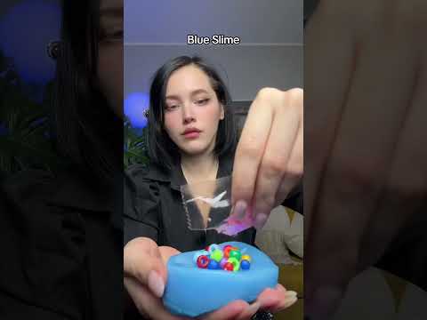 🩵Blue Slime🩵 #asmr #asmrsounds #asmrtrigger