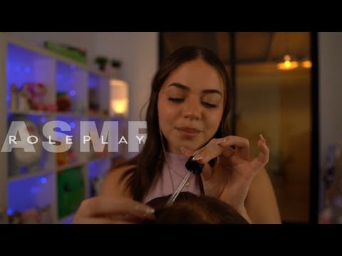 A Charming Receptionist… Hands That Melt All Your Tension 👀 | ASMR Roleplay in Spanish