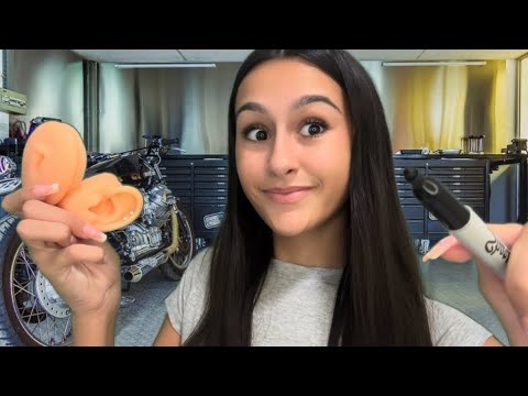 ASMR| Weird girl pierces your EARS and BELLY BUTTON in her GARAGE?!