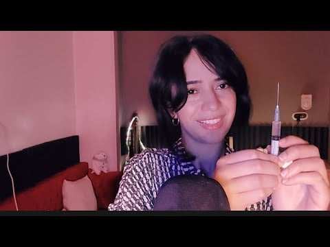 ASMR let me take care good of U امك تعتني بك وقت مرضك بال اي اس ام ار