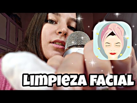 ASMR/LIMPIEZA FACIAL MEGA RELAJANTE-ROLEPLAY (para dormir)