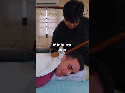 ASMR: Ancient Thai Stick Massage for Pain Relief #shorts