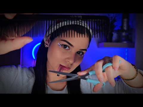 ASMR Cabeleireira Realista ✂️ Escova, Corte e Muito Arrepio✨️