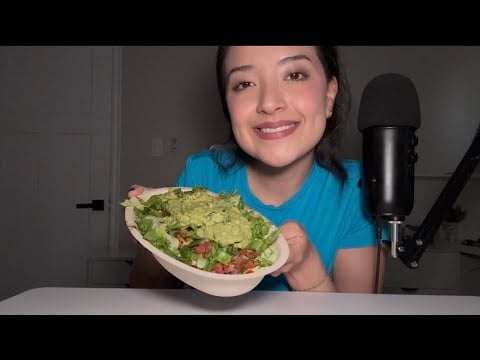 ASMR | Chipotle chicken bowl 