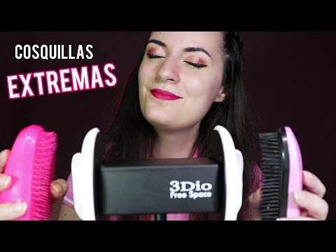 Cosquillas EXTREMAS en tus orejas. (Cepillo, ear brushing scratching, agua, aceite) |EL ASMR