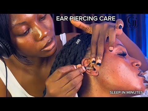 ASMR ✨Close-Up Bobby Pin Deep Ear Cleaning 👂 Ear Piercing Cleaning, Head massage