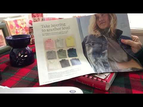 ASMR (no ads) Page flip, clothing and home decor catalogs - soft spoken