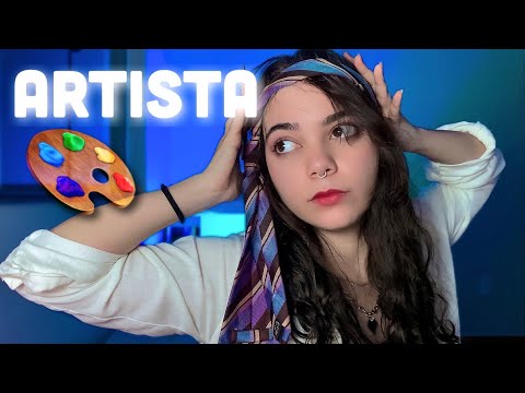 ✨ASMR ROLEPLAY | Artista estranha te desenhando✨